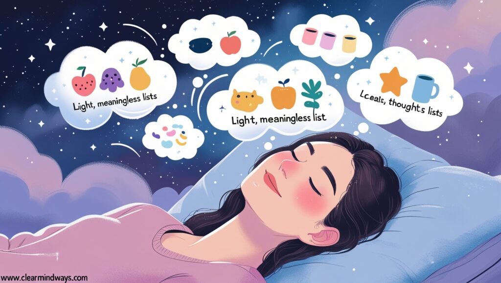 Distract Yourself with Meaningless Mental Lists